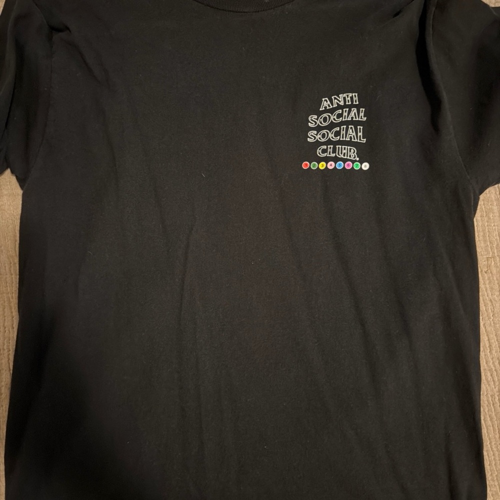 Anti Social Social Club Color By Numbers Black Graphic T-Shirt